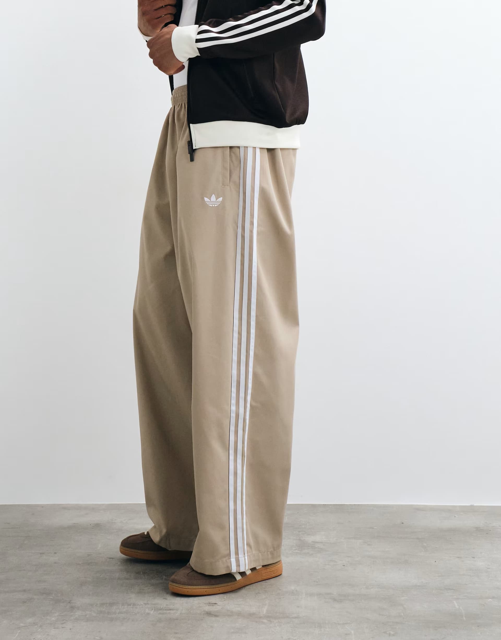ASOS adidas Originals twill trousers in light khaki
