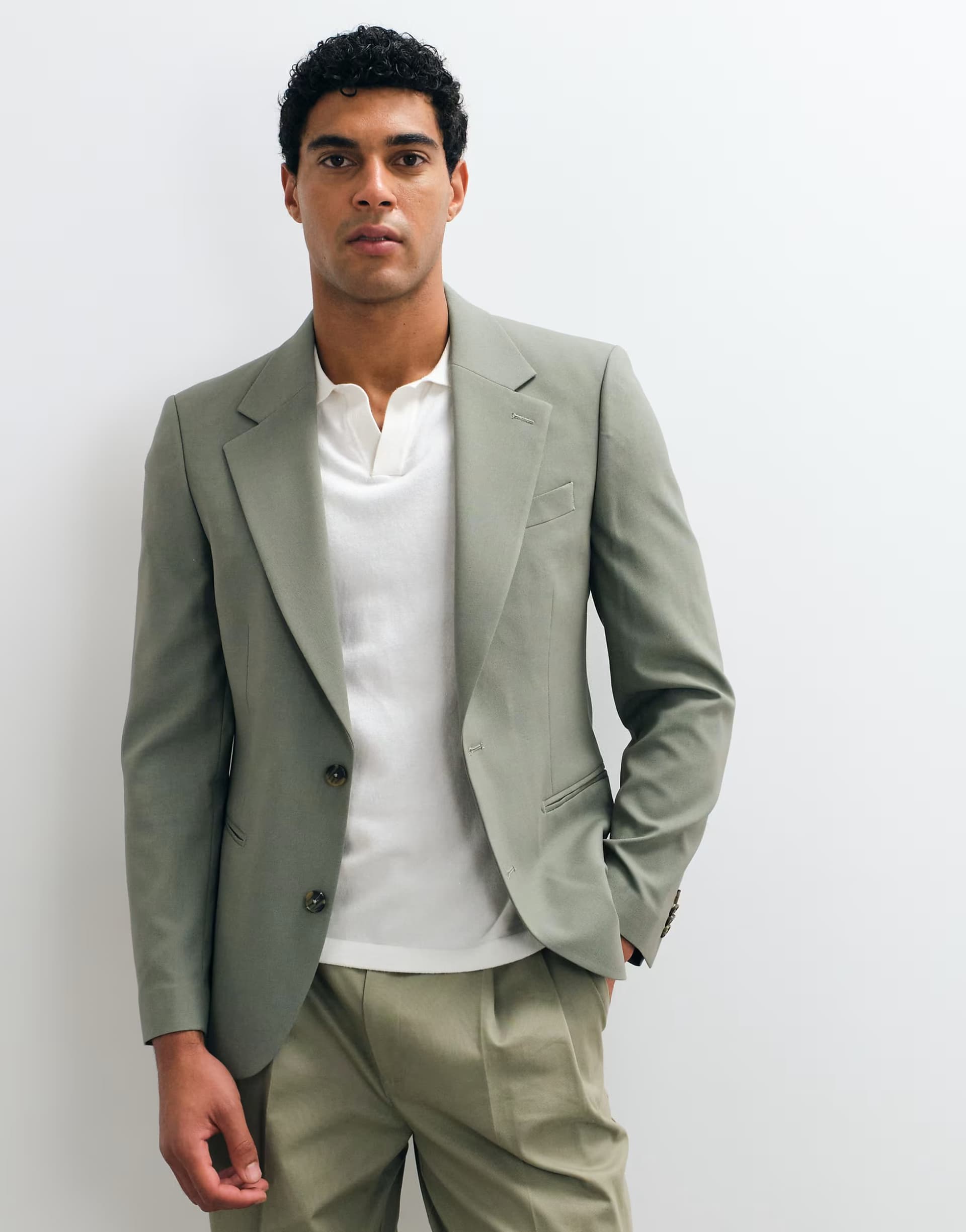 ASOS ASOS DESIGN skinny suit blazer in khaki