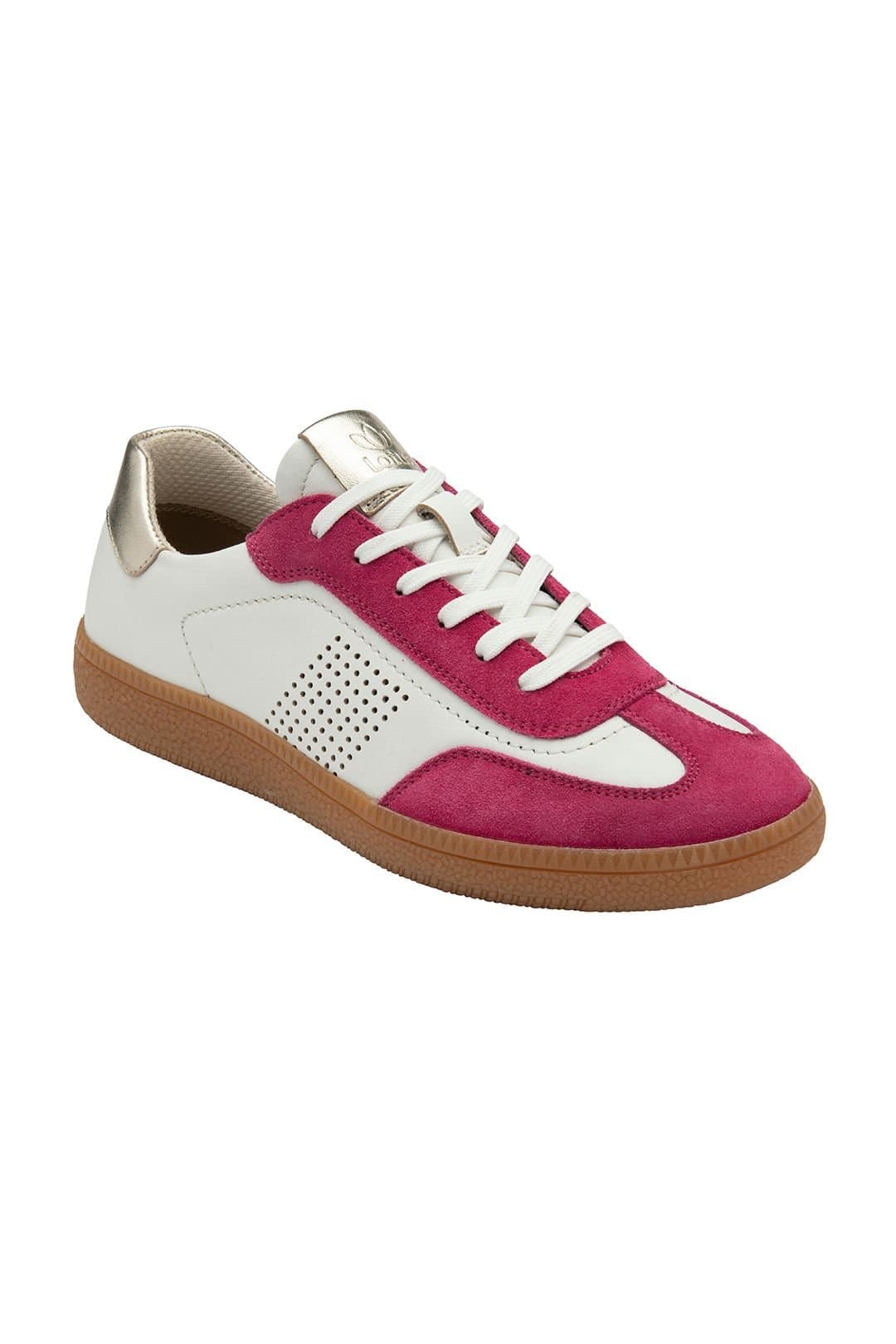 Lotus Lotus Women's 'Frapporta' Leather & Suede Trainers in Pink