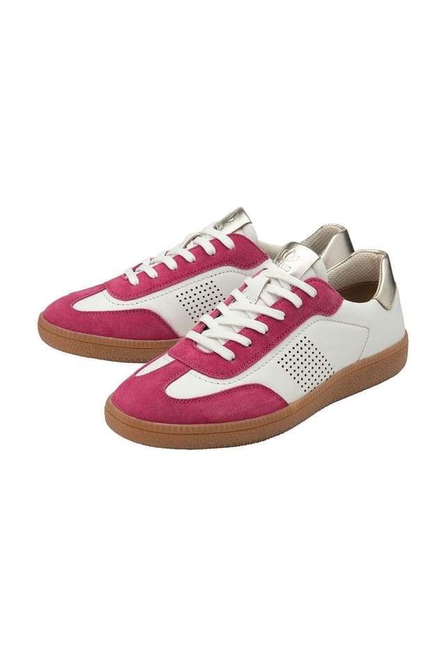 Lotus Lotus Women's 'Frapporta' Leather & Suede Trainers in Pink - 2