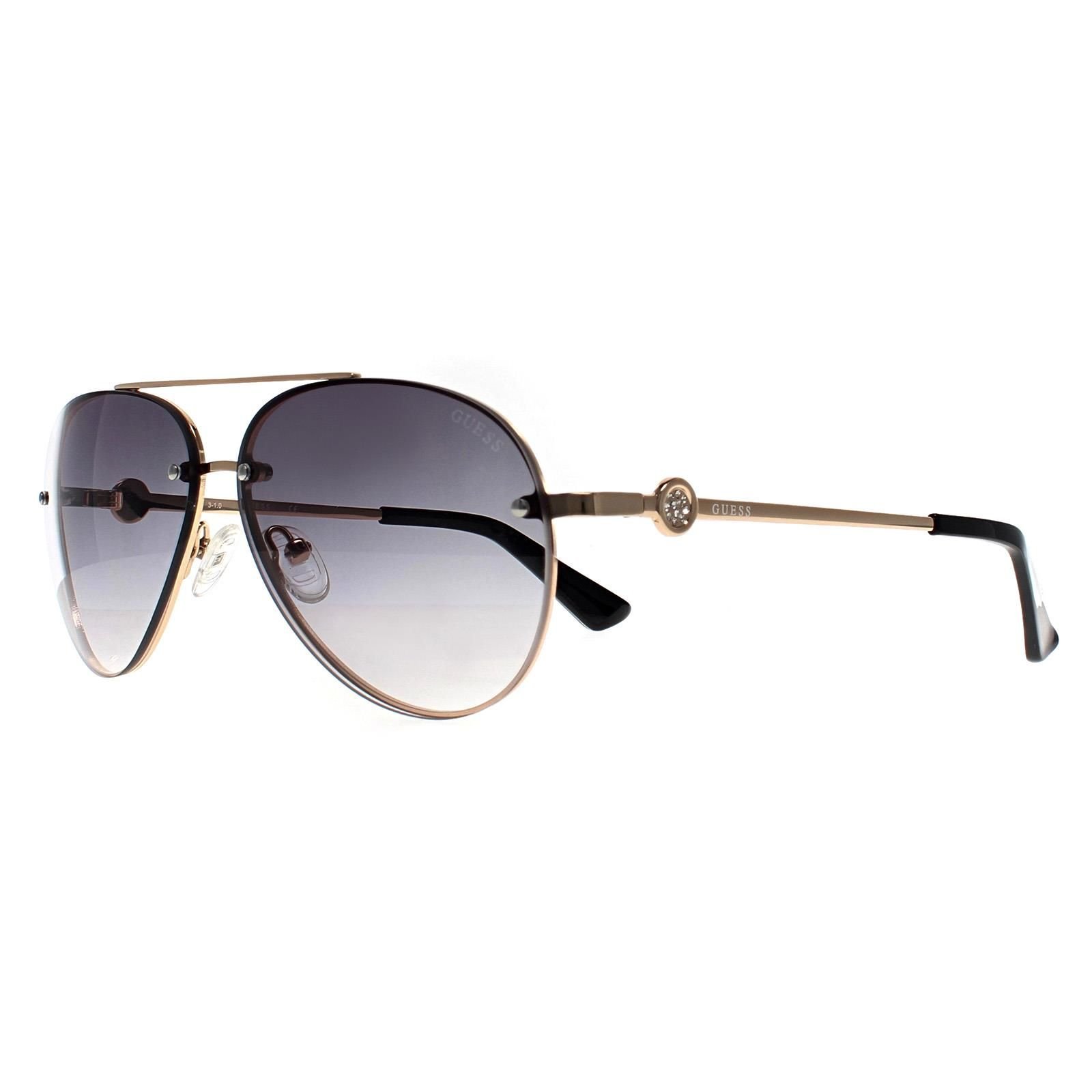Guess Guess Women's Aviator Gold Grey Gradient GF6107 - 2
