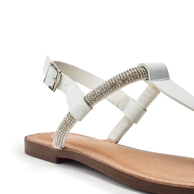 b.soleful b.soleful Women's 'Livora' Porvair Sandals in White - 3