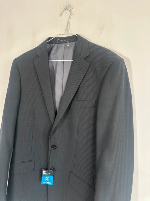 Marks & Spencer Marks and Spencer 38 long new blazer jacket black grey pinstripe machine wash tumble dry safe