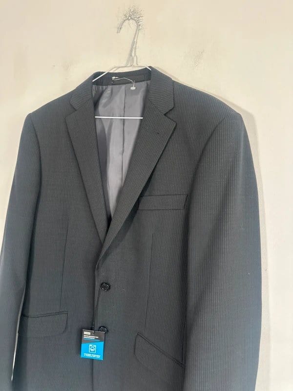 Marks & Spencer Marks and Spencer 38 long new blazer jacket black grey pinstripe machine wash tumble dry safe - 1