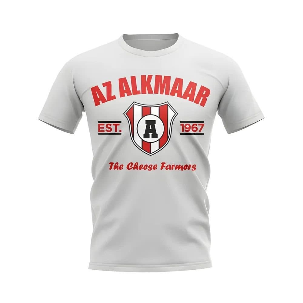 AZ Alkmaar AZ Alkmaar Men's Mens Established Football T-Shirt in White