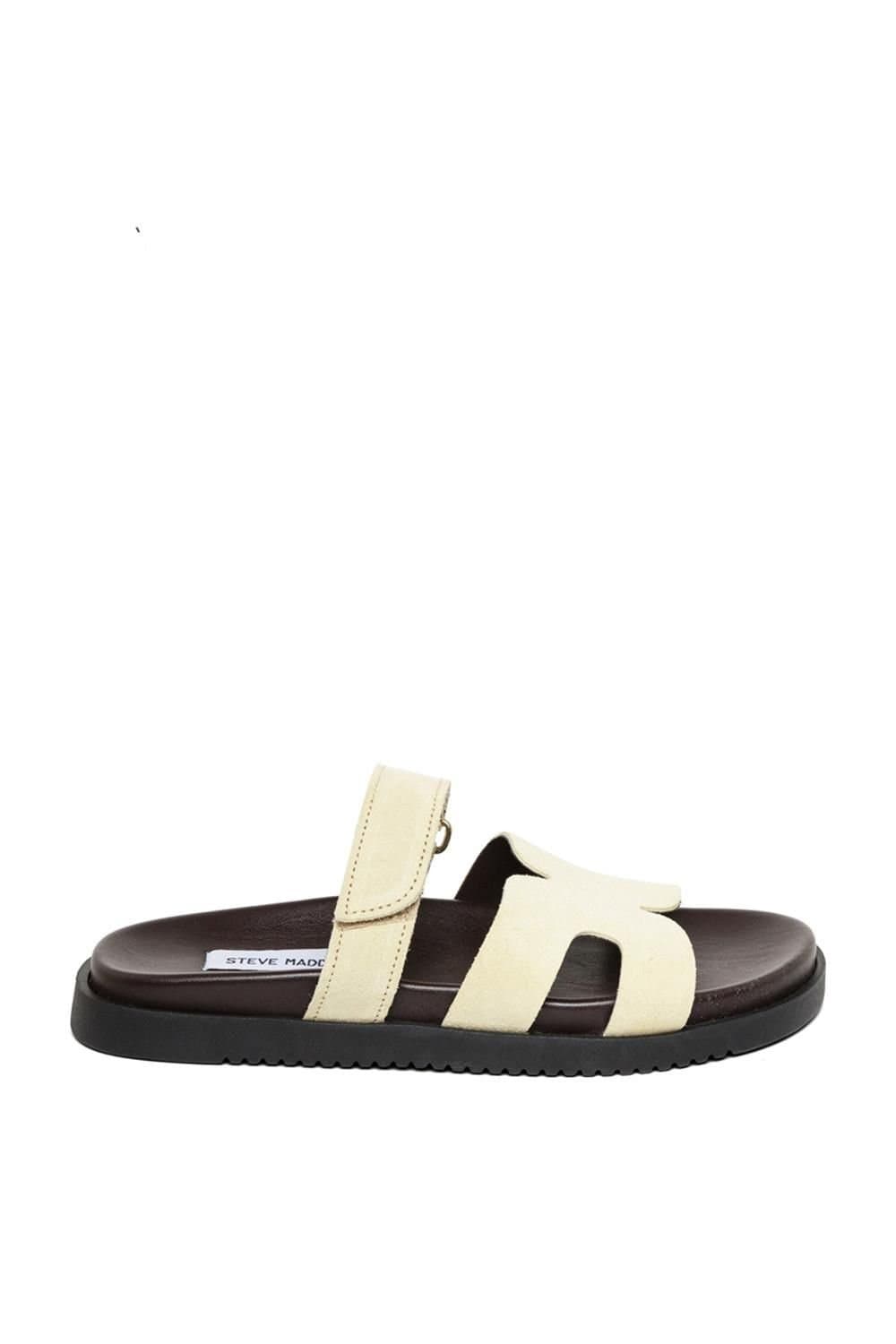 Steve Madden STEVE MADDEN Women's 'Missile E 76 A' Suede Sandals in Yellow