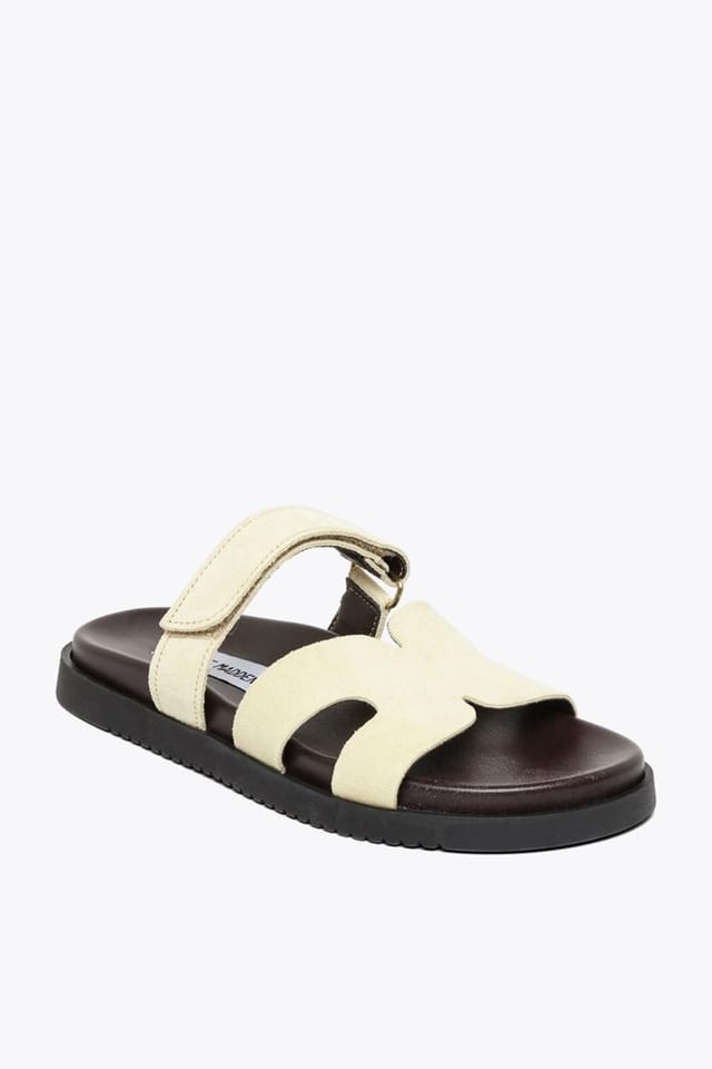 Steve Madden STEVE MADDEN Women's 'Missile E 76 A' Suede Sandals in Yellow - 2