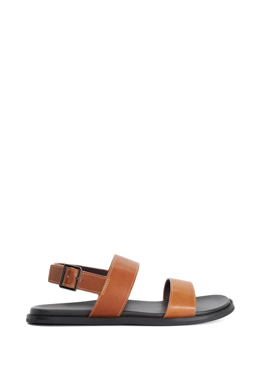 Dune London Dune London Men's 'Include' Leather Sandals in Brown
