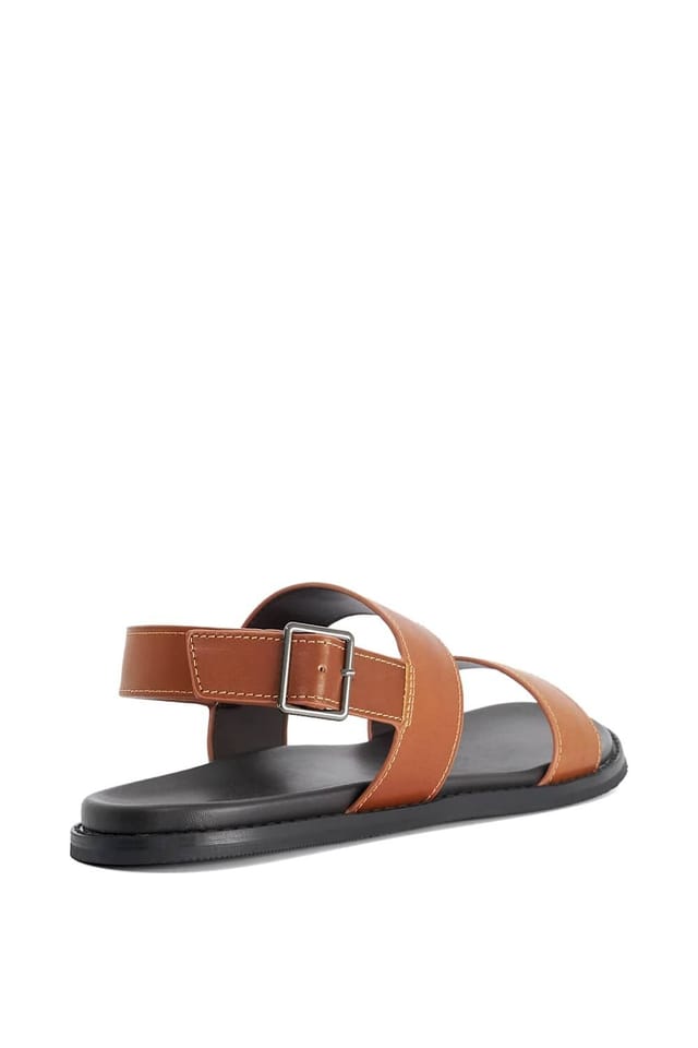 Dune London Dune London Men's 'Include' Leather Sandals in Brown - 3