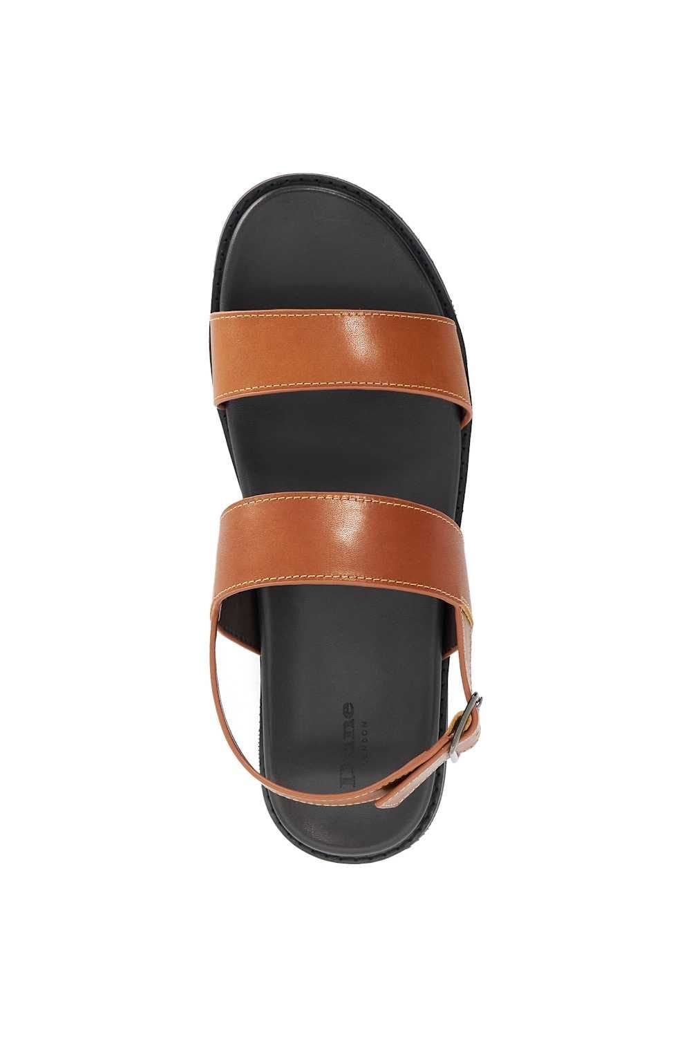 Dune London Dune London Men's 'Include' Leather Sandals in Brown - 4