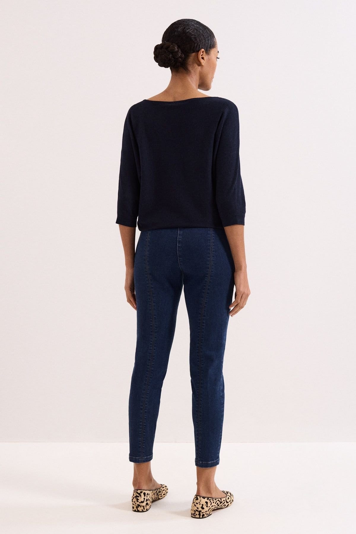 Phase Eight Phase Eight Women's Immie Denim Trousers in Dark Indigo - 4