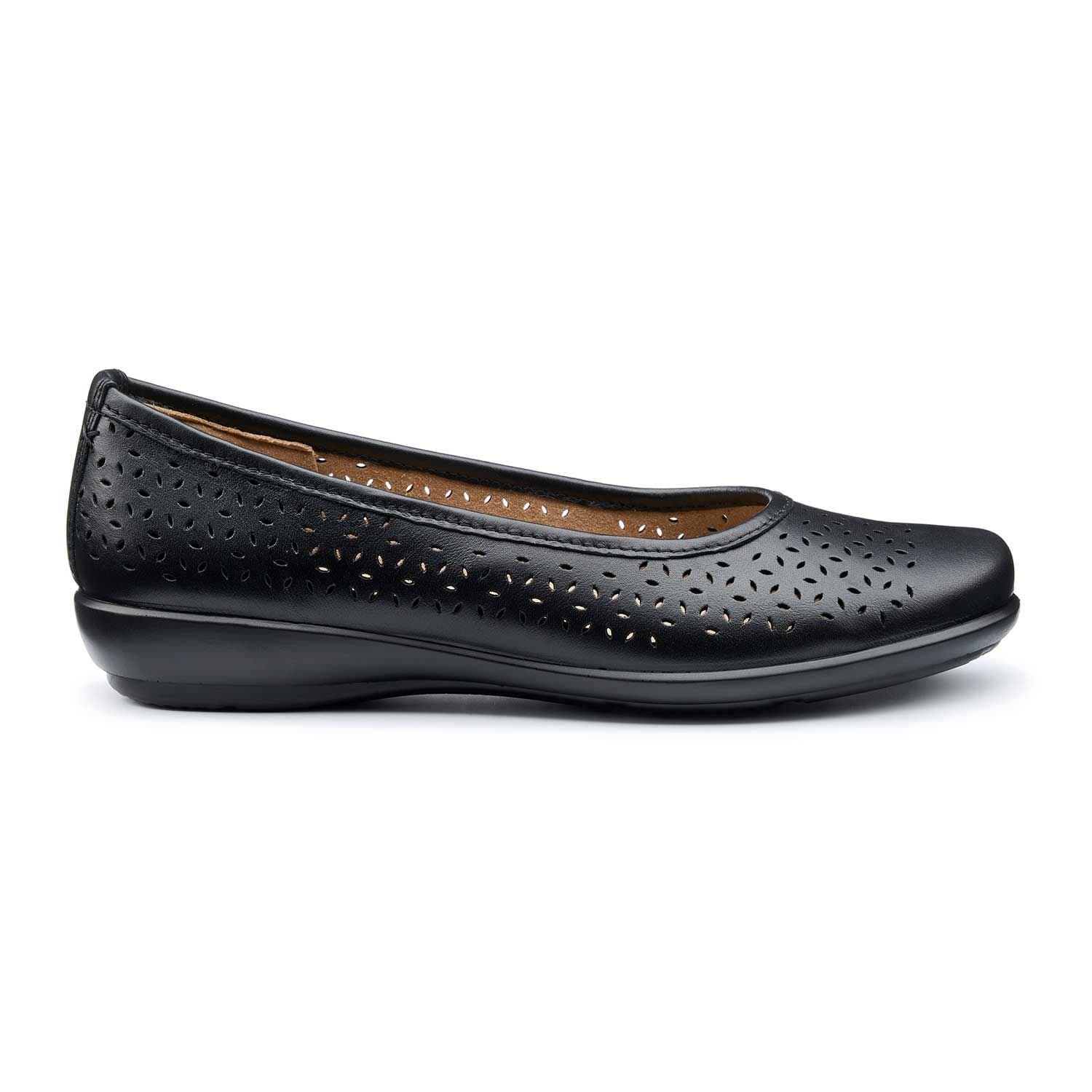 Hotter Hotter Women's Wide Fit 'Livvy II' Ballerinas in Black