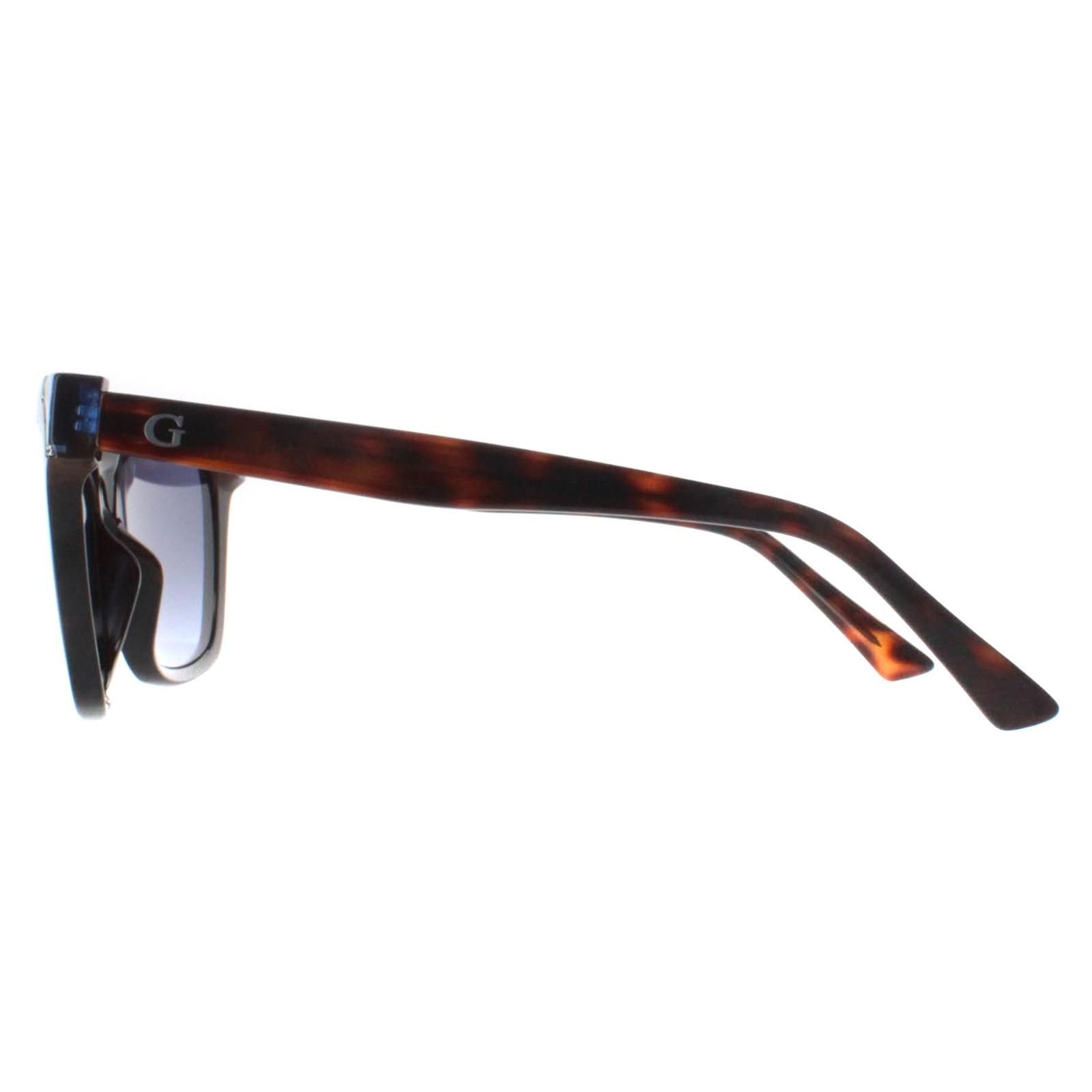 Guess Guess Women's Rectangle Blonde Havana Blue Gradient GU7840 in Brown - 3