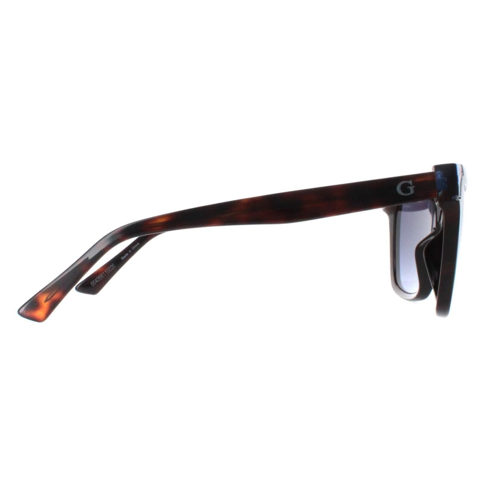 Guess Guess Women's Rectangle Blonde Havana Blue Gradient GU7840 in Brown - 4