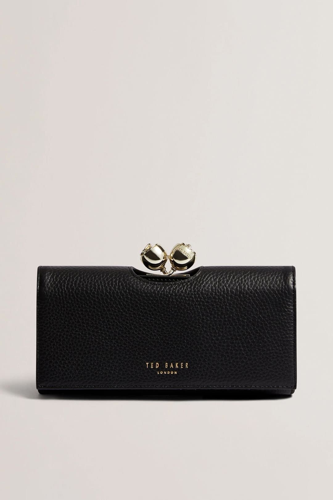 Ted Baker Ted Baker Women's Rose Detail Leather Large Bobble Purse Black