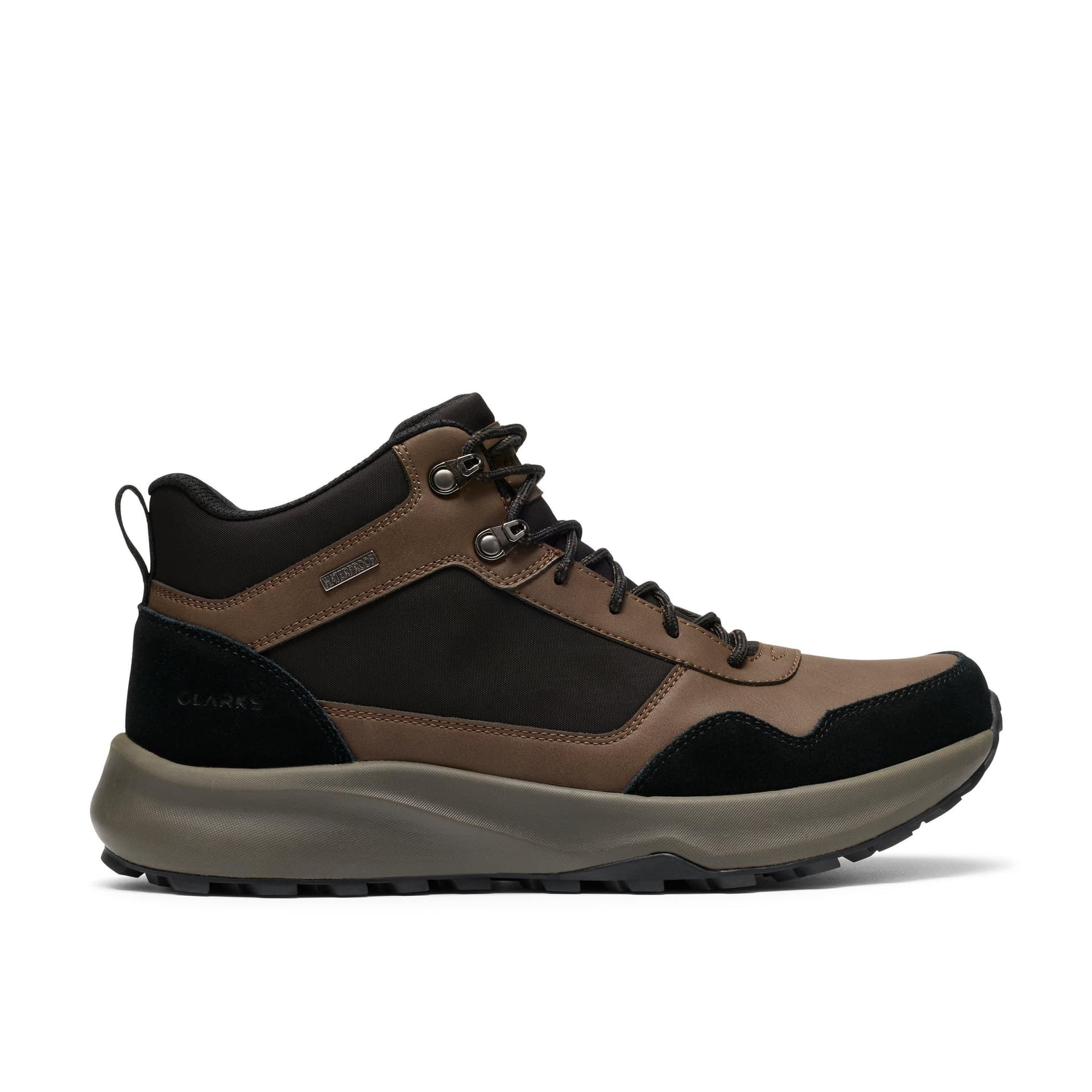 Clarks Clarks Men's Pelmo Hi WP Brown Ankle Boots