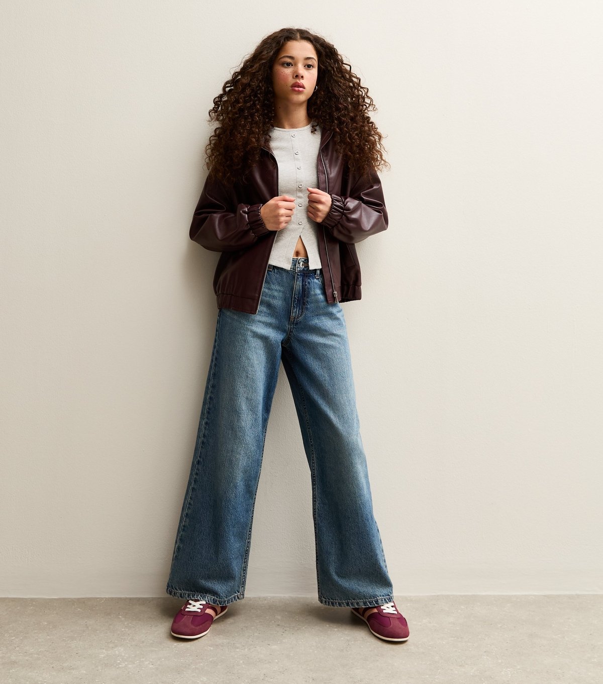 New Look Girls' Grey Ribbed Baby Tee New Look - 3