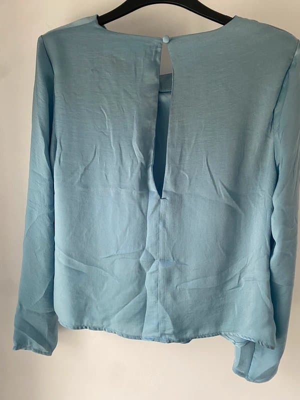 ASOS ASOS satin blouse with shoulder pads