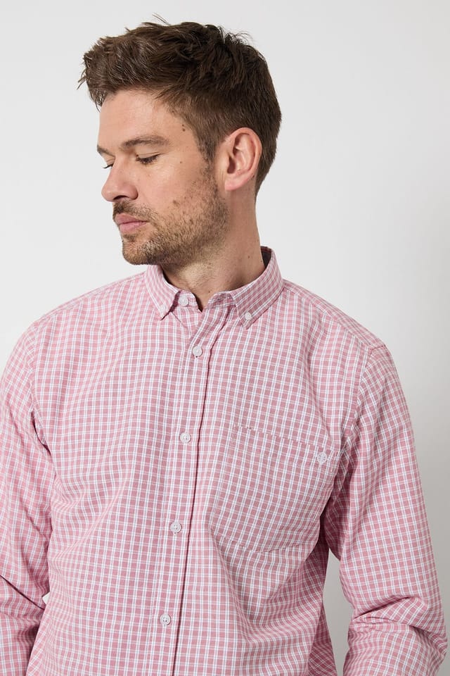 Maine Maine Men's Red Check Long Sleeve Shirt - 2