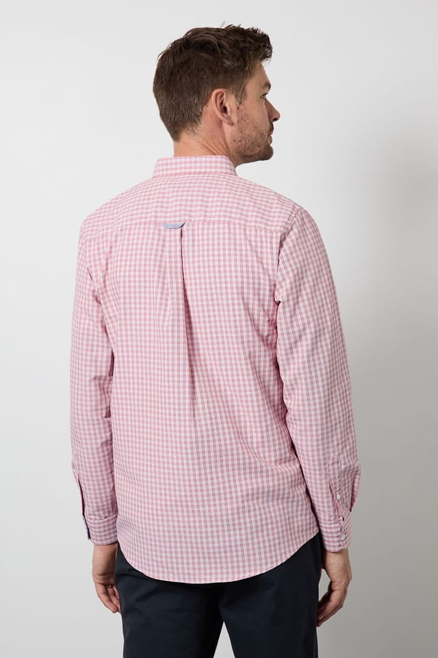 Maine Maine Men's Red Check Long Sleeve Shirt - 3
