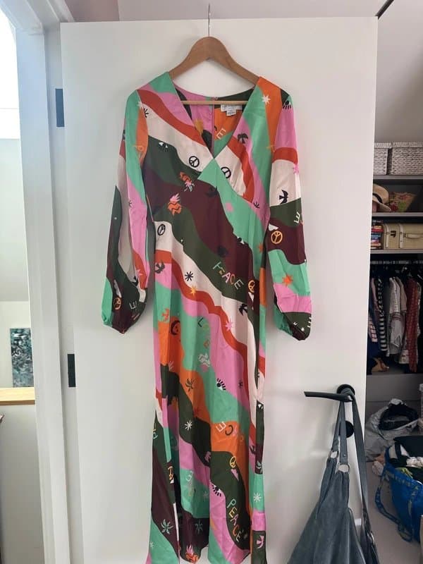 Never Fully Dressed Satin Peace & Love dress 8