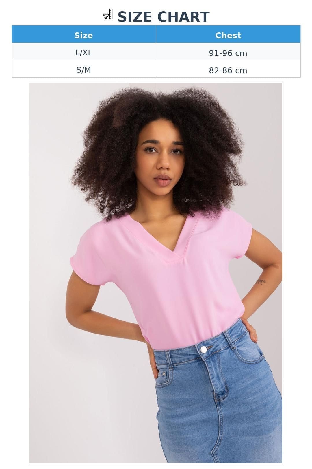 Love Lace Love Lace Women's Casual Polyester Blouse with Heart Neckline in Pink - 4