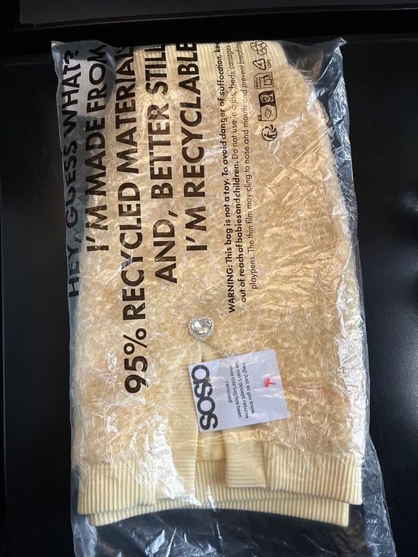 ASOS ASOS Luxe Buttermilk textured knit mini skirt