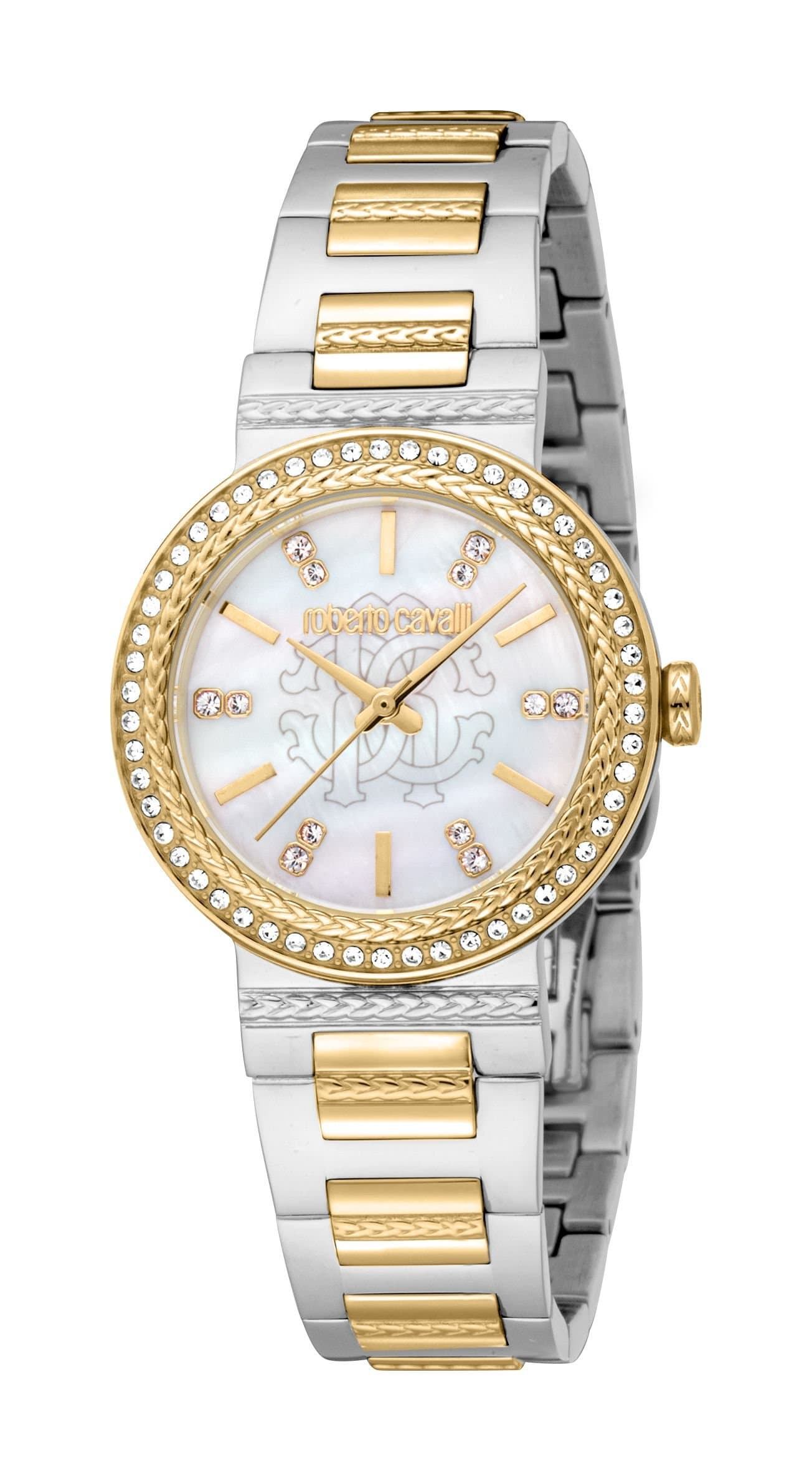 Roberto Cavalli Roberto Cavalli Women's Women Stainless Steel Two Tone Silver & Gold Color Watch