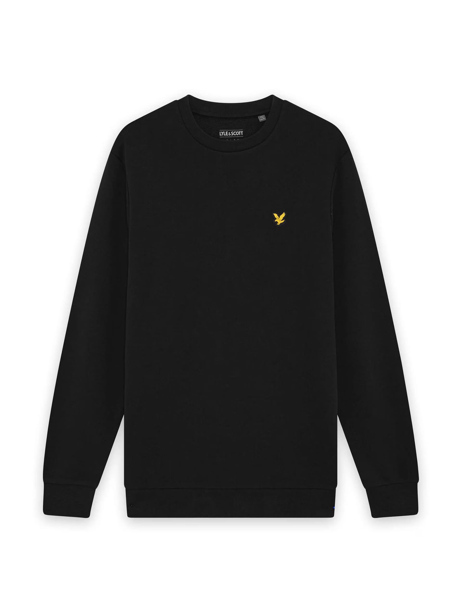 Lyle & Scott Jet Black Loopback Crew Neck Mid Layer