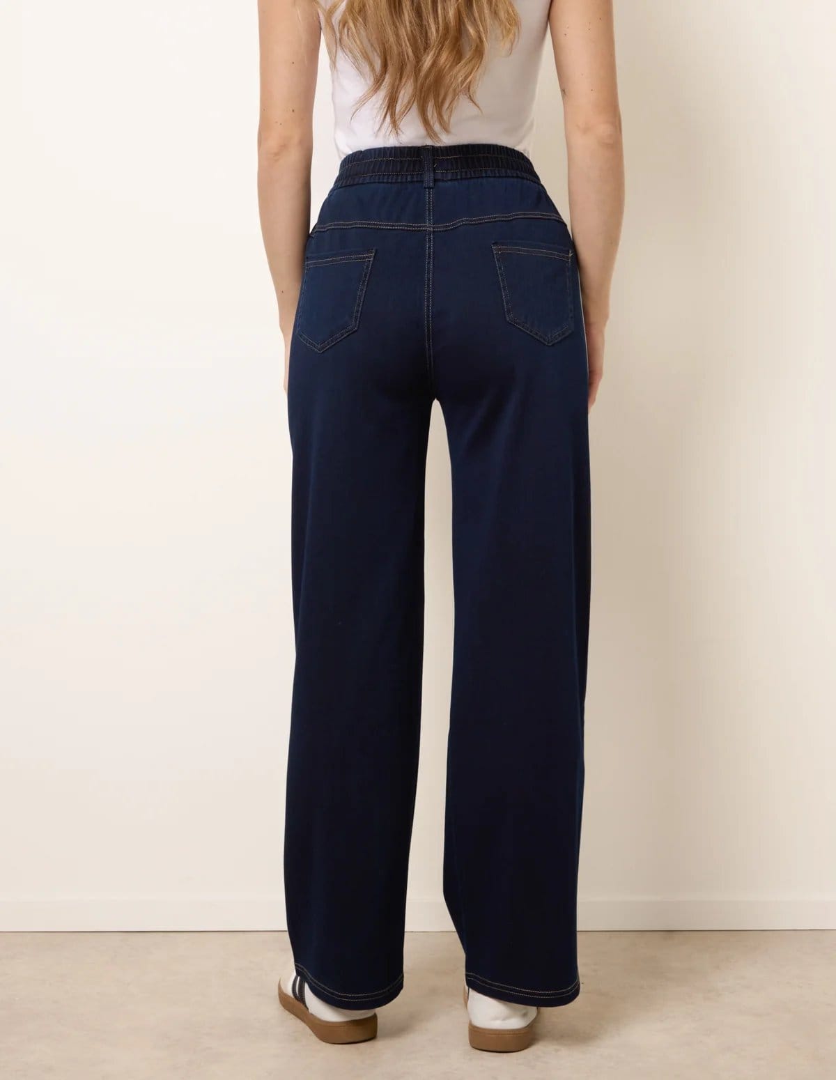 Blue Vanilla Side Stripe Jeans With Drawstring - 4