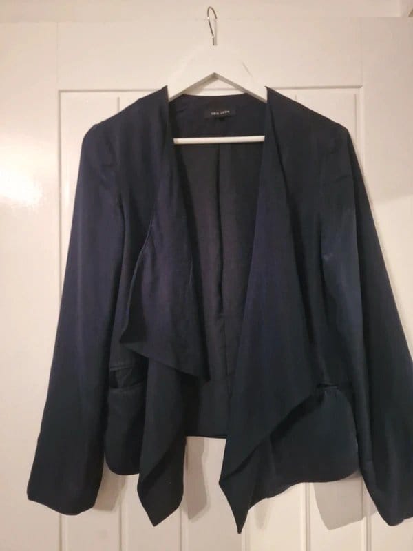 New Look Navy Waterfall Lapel Jacket
