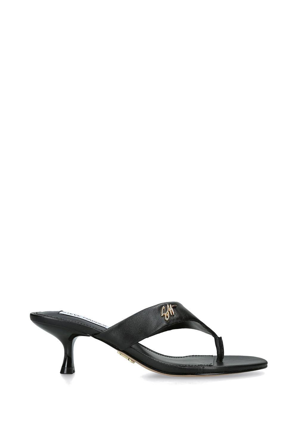 Steve Madden STEVE MADDEN Women's 'Soundview Black' Leather Sandals in Black - 3