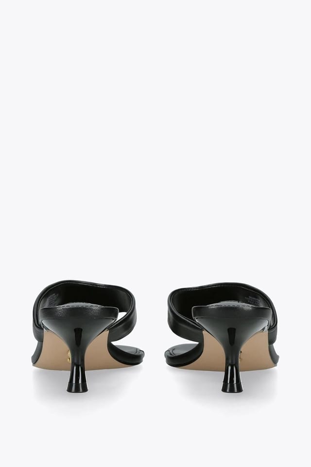 Steve Madden STEVE MADDEN Women's 'Soundview Black' Leather Sandals in Black - 3