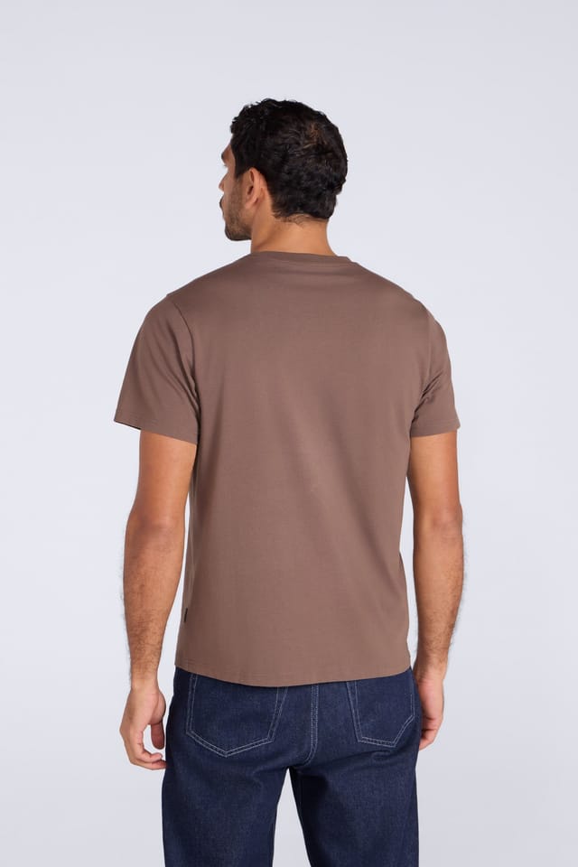 Animal Animal Men's 'Classico' Lightweight Breathable Soft Short Sleeve Cotton T-Shirt in Brown - 3