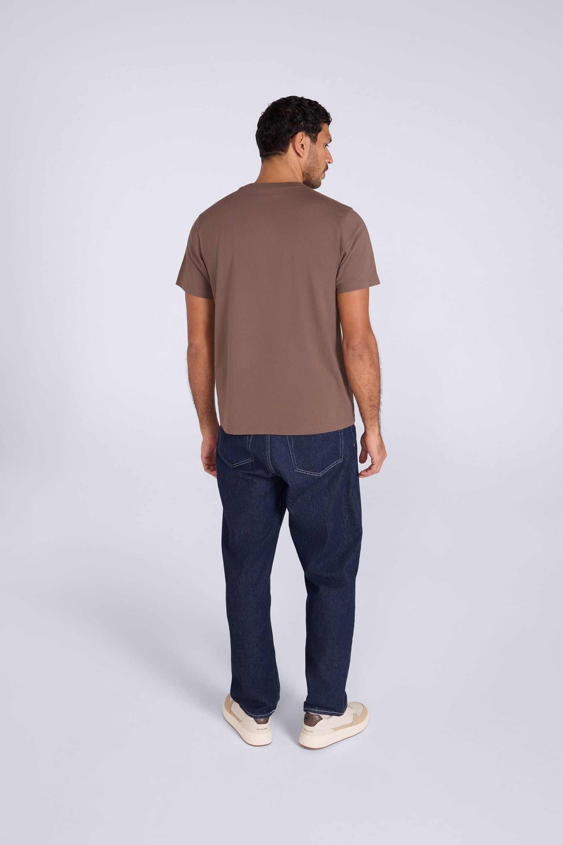 Animal Animal Men's 'Classico' Lightweight Breathable Soft Short Sleeve Cotton T-Shirt in Brown - 4