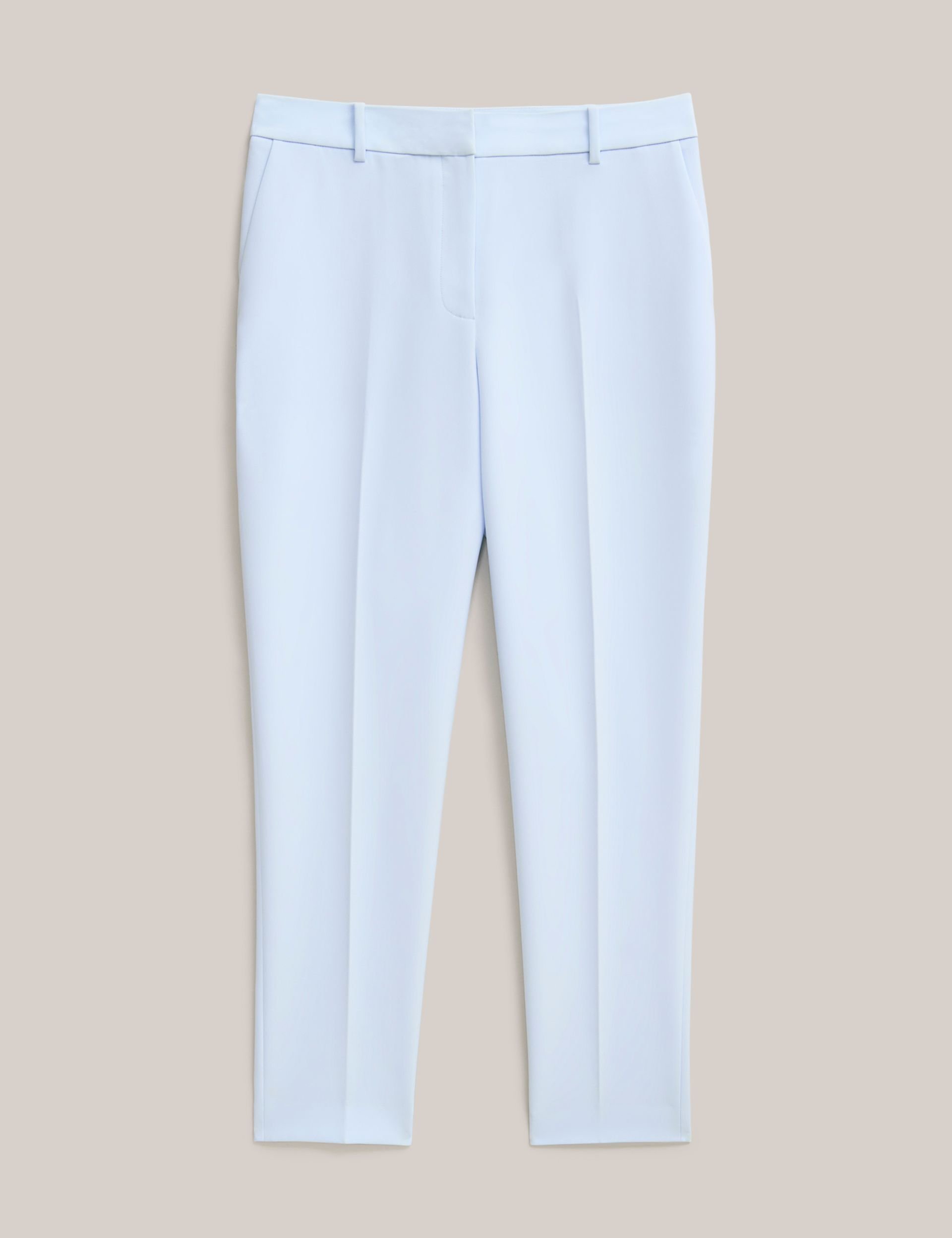 Hobbs London Hobbs London Women's Keighley High Waisted Slim Leg Trousers in Pale Blue - 2