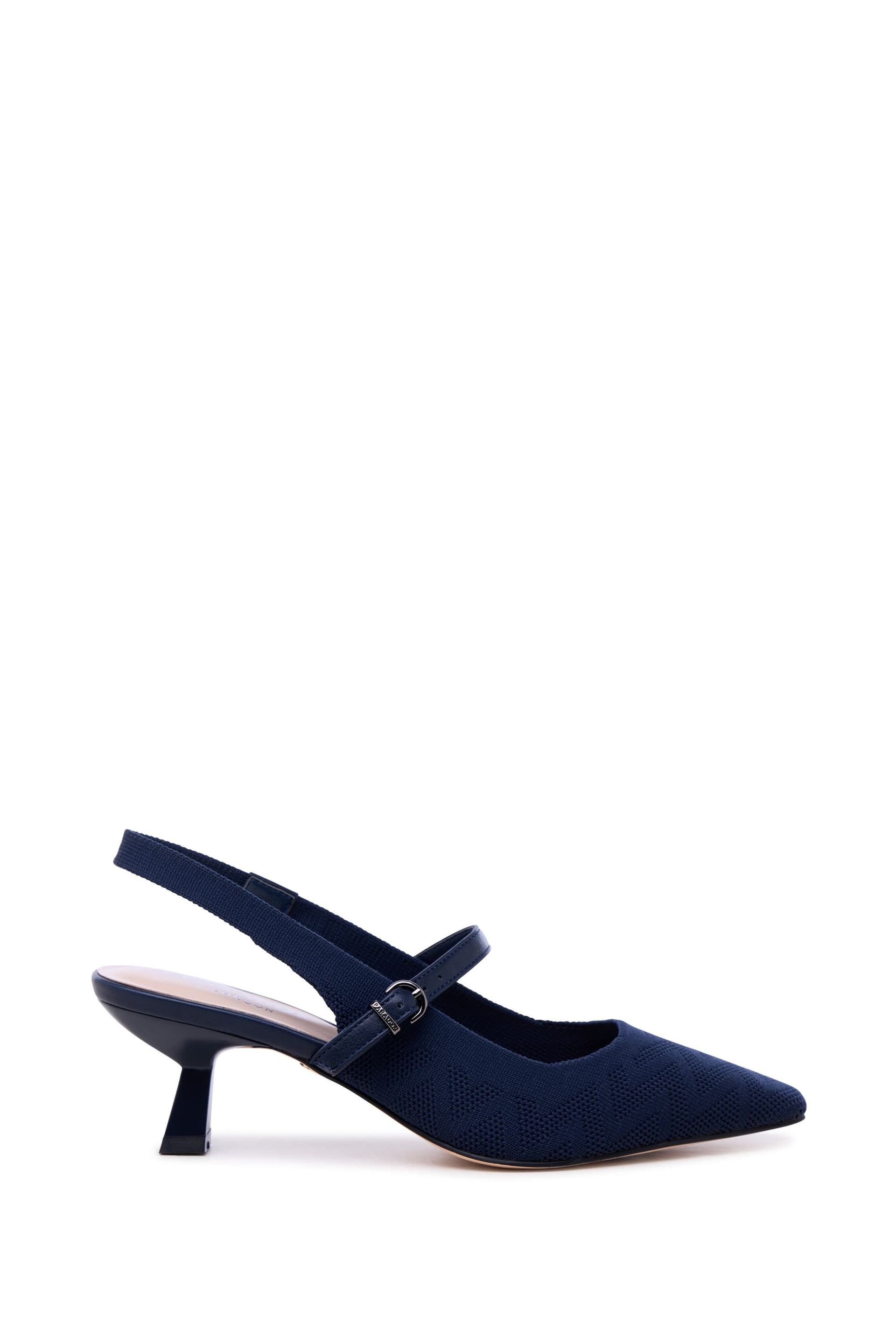 Paradox London Paradox London Women's Tropicana' Sling Back Low Heel Shoes in Navy