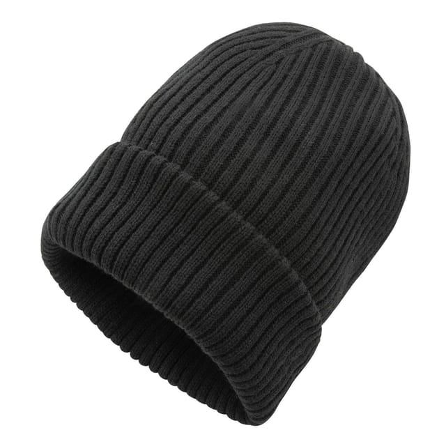 XD Design XD Design Men's Impact Aware Polylana Double Knit Beanie in Black - 2