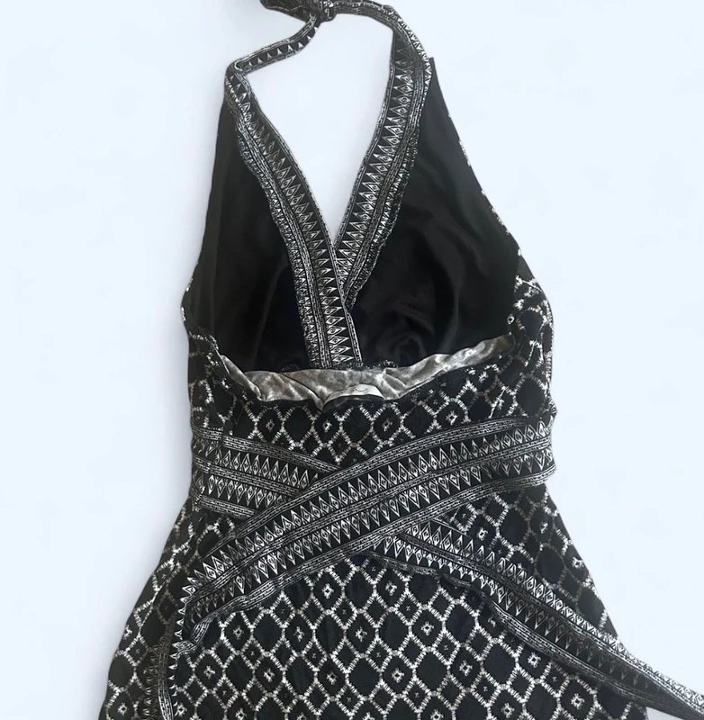 New Look boho chic style backless halter neck top - 1