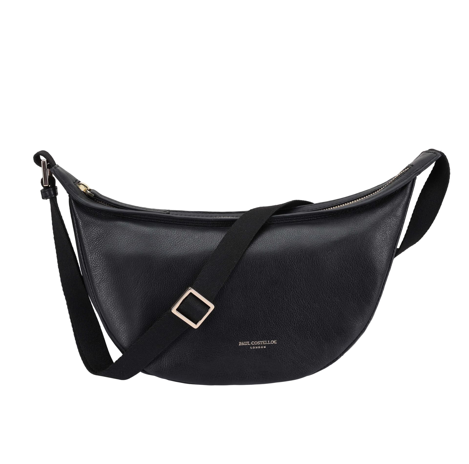 Paul Costelloe Paul Costelloe Women's Frida Leather Cross Body Bag in Jet Black