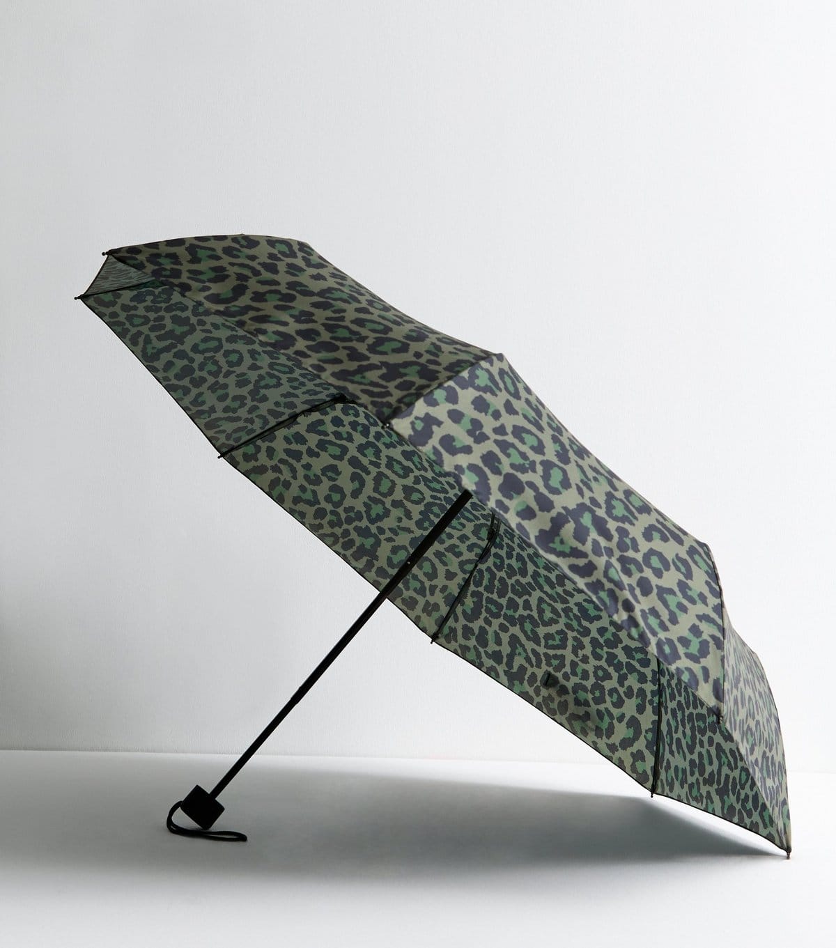 New Look Khaki Leopard Print Umbrella New Look - 1