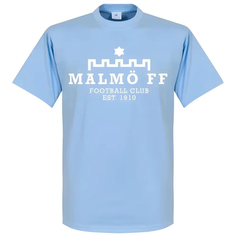 Malmo FF Malmo FF Men's Malmö Team T‑shirt in Light Blue - 1