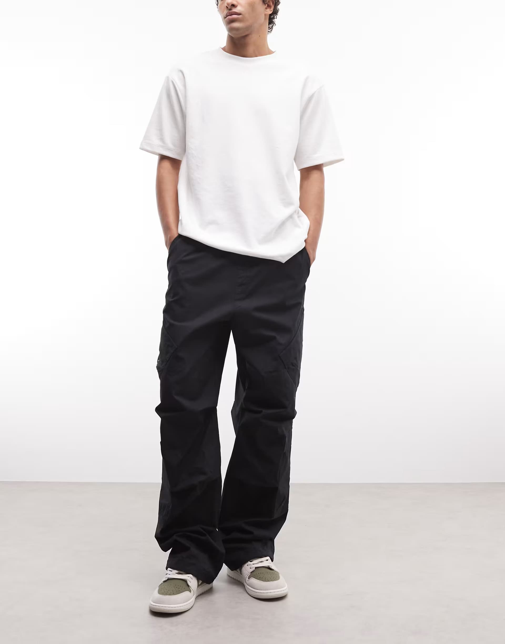ASOS Jordan Flight utility trousers in black