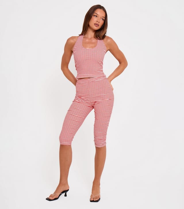 Public Desire Women's Gingham Halter Neck Crop Top Public Desire New Look - 3