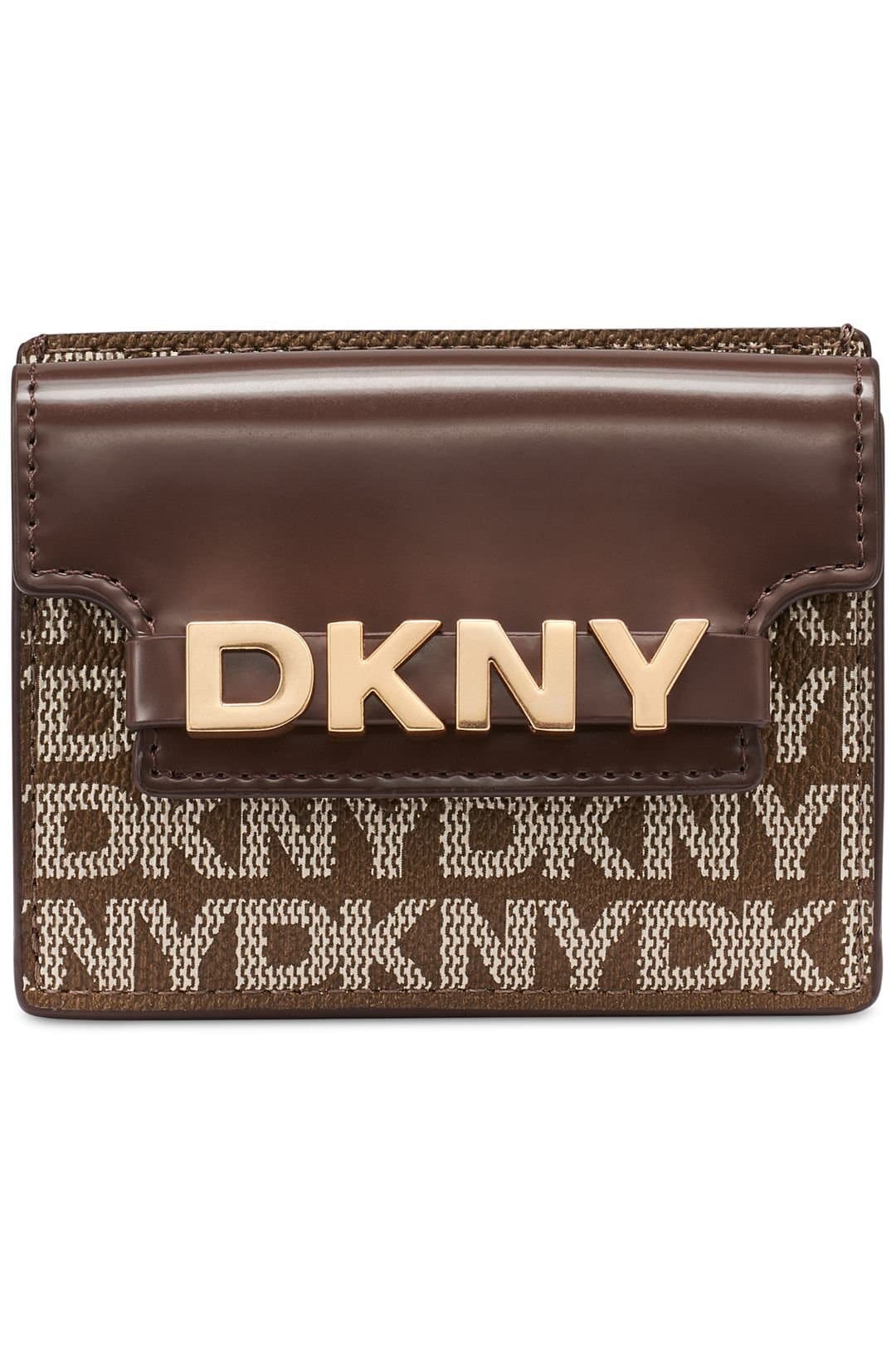 DKNY DKNY Women's Avril Cardcase Chino Logo in Brown
