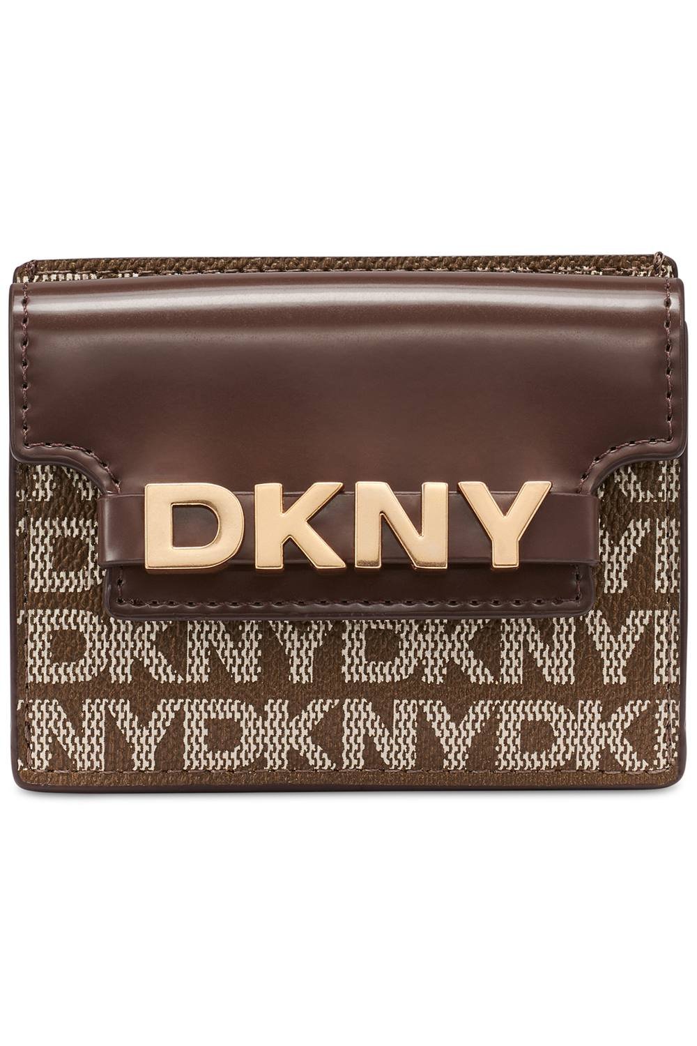 DKNY DKNY Women's Avril Cardcase Chino Logo in Brown - 2