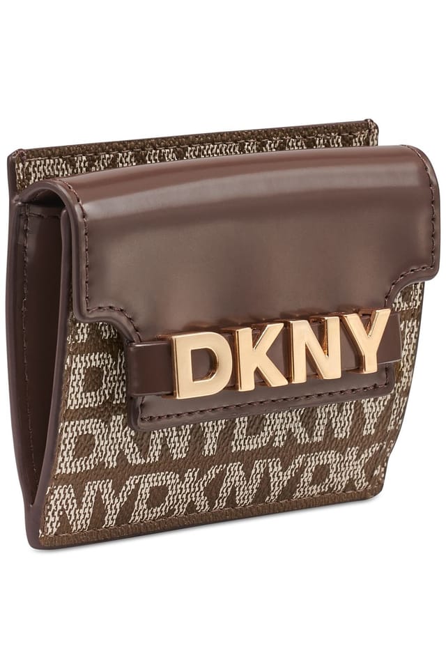 DKNY DKNY Women's Avril Cardcase Chino Logo in Brown - 2