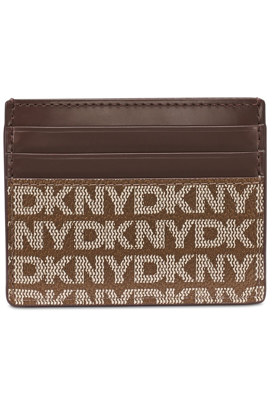 DKNY DKNY Women's Avril Cardcase Chino Logo in Brown - 3
