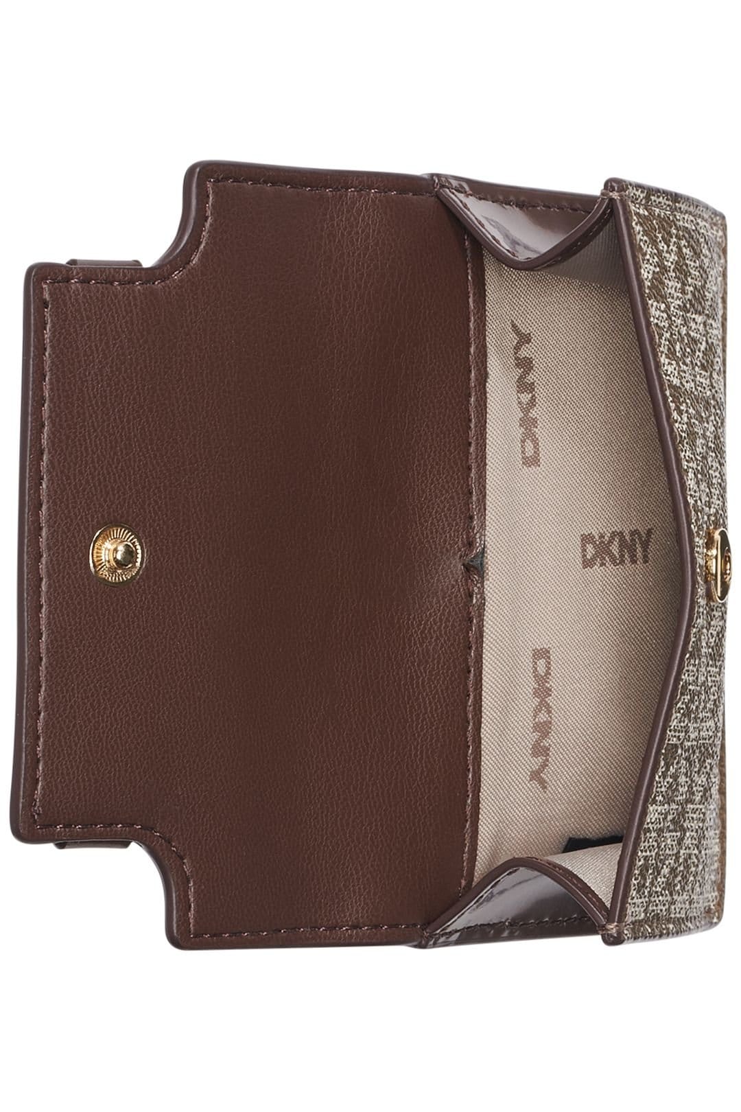 DKNY DKNY Women's Avril Cardcase Chino Logo in Brown - 4