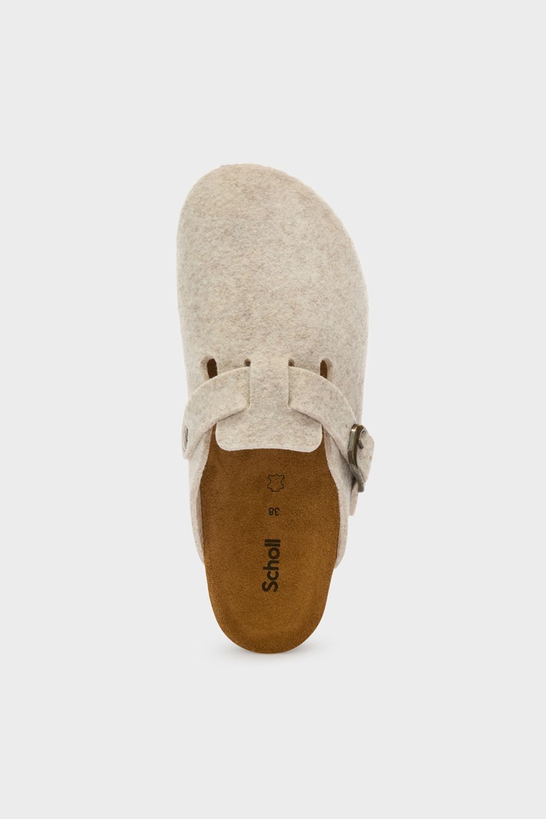 Scholl Scholl Women's Fae Felt Clog Grey in Beige - 3